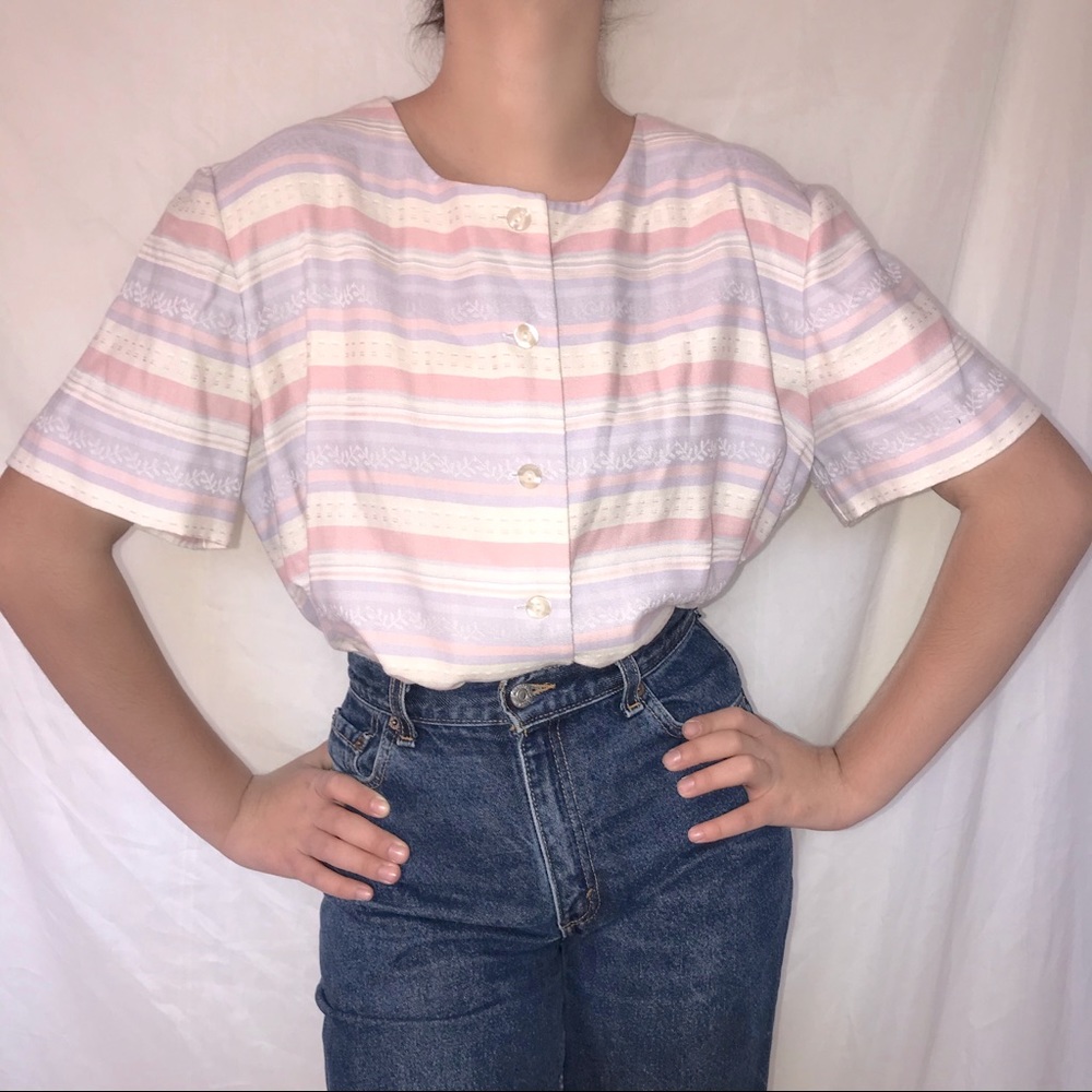 Pastel Vintage button down shirt